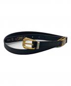 GIANNI VERSACEジャンニ・ヴェルサーチ）の古着「メデューサレザーベルト」｜ブラック