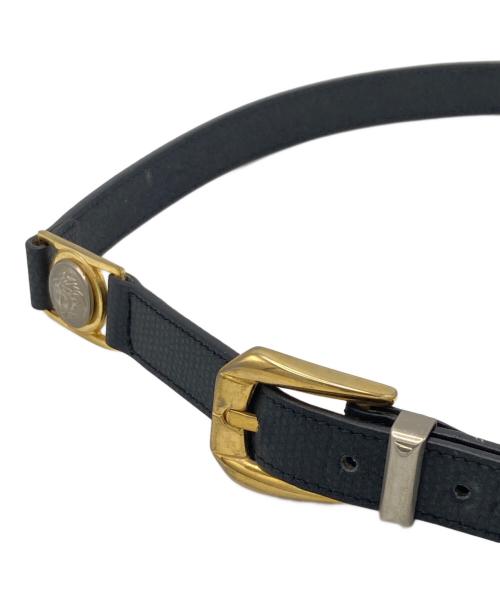 GIANNI VERSACE（ジャンニ・ヴェルサーチ）GIANNI VERSACE (ジャンニ・ヴェルサーチ) メデューサレザーベルト ブラックの古着・服飾アイテム