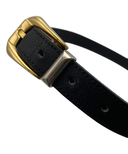 GIANNI VERSACE（ジャンニ・ヴェルサーチ）GIANNI VERSACE (ジャンニ・ヴェルサーチ) メデューサレザーベルト ブラックの古着・服飾アイテム