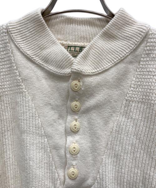 L.L.Bean（エルエルビーン）L.L.Bean (エルエルビーン) ヘンリーニット アイボリー サイズ:Ⅼの古着・服飾アイテム