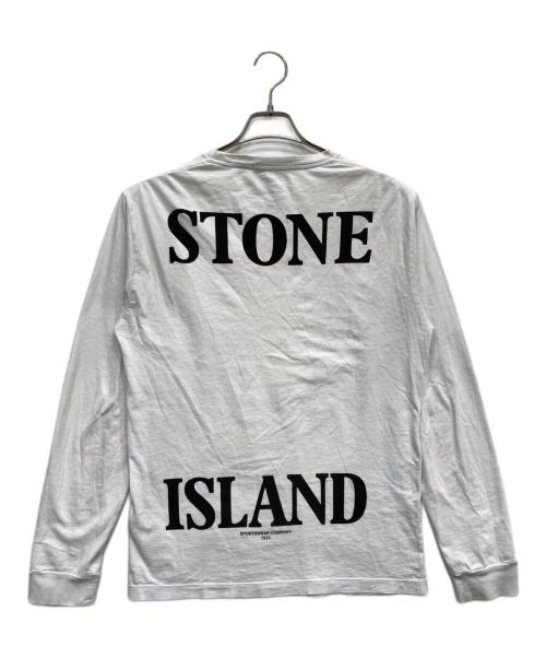 STONE ISLAND（ストーンアイランド）STONE ISLAND (ストーンアイランド) プリントカットソー ホワイト サイズ:Mの古着・服飾アイテム