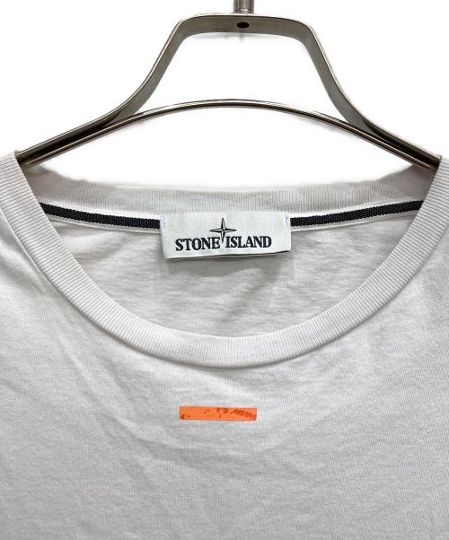 STONE ISLAND（ストーンアイランド）STONE ISLAND (ストーンアイランド) プリントカットソー ホワイト サイズ:Mの古着・服飾アイテム