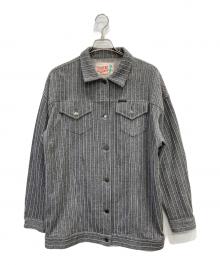 Hysteric Glamour（ヒステリックグラマー）の古着「ストライプジャケット」｜グレー