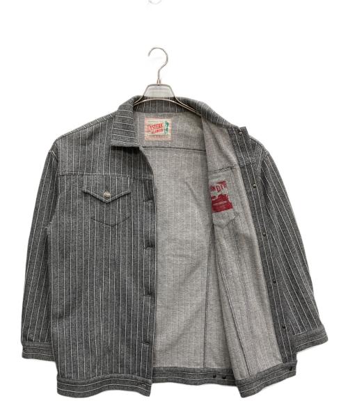 Hysteric Glamour（ヒステリックグラマー）Hysteric Glamour (ヒステリックグラマー) ストライプジャケット グレー サイズ:FREEの古着・服飾アイテム