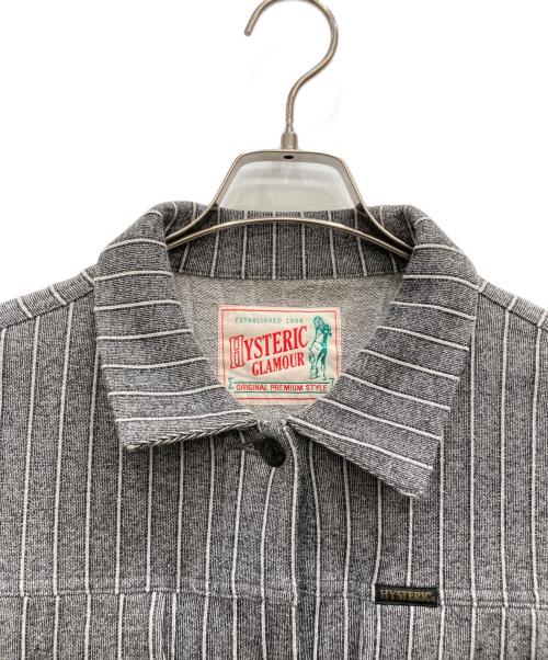 Hysteric Glamour（ヒステリックグラマー）Hysteric Glamour (ヒステリックグラマー) ストライプジャケット グレー サイズ:FREEの古着・服飾アイテム