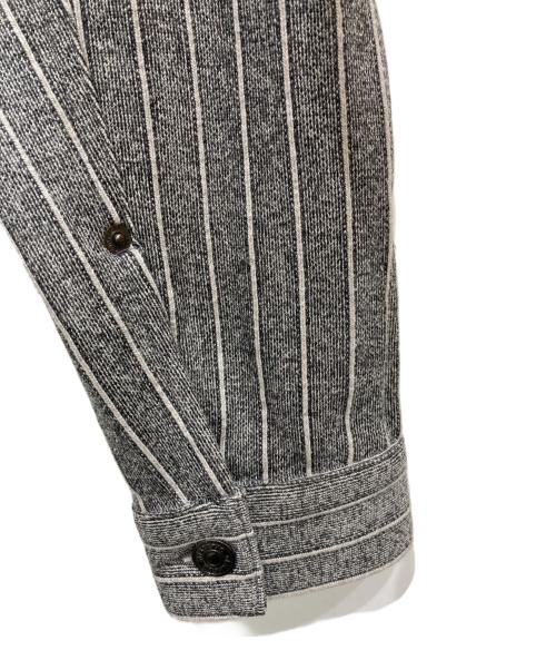 Hysteric Glamour（ヒステリックグラマー）Hysteric Glamour (ヒステリックグラマー) ストライプジャケット グレー サイズ:FREEの古着・服飾アイテム