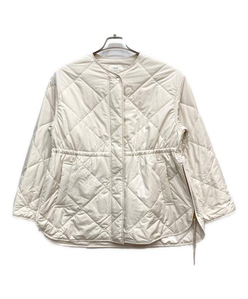 SHIPS（シップス）SHIPS (シップス) キルティング サイドジップ ブルゾン アイボリー サイズ:SIZE38の古着・服飾アイテム