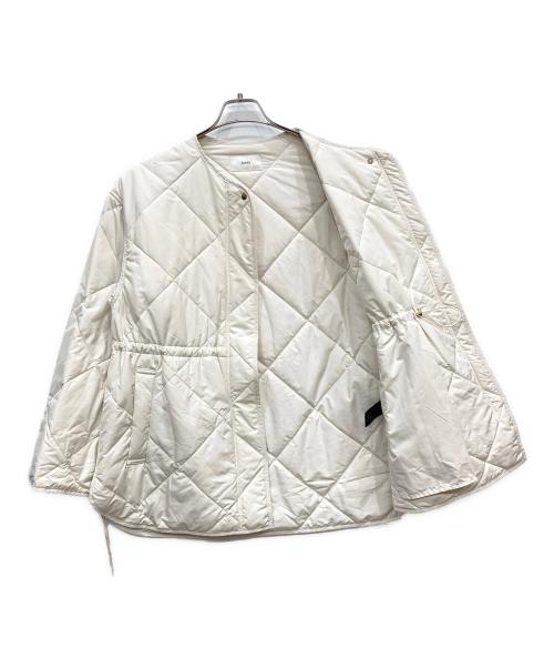 SHIPS（シップス）SHIPS (シップス) キルティング サイドジップ ブルゾン アイボリー サイズ:SIZE38の古着・服飾アイテム