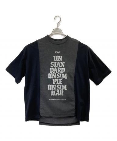 中古・古着通販UN3D. (アンスリード) CRACK LOGO BIG T グレー