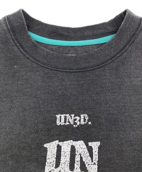 UN3D.（アンスリード）UN3D. (アンスリード) CRACK LOGO BIG T グレー サイズ:36の古着・服飾アイテム