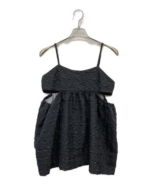 RAY BEAMS（レイ ビームス）RAY BEAMS (レイ ビームス) カットアウトキャミソール ブラック サイズ:FREEの古着・服飾アイテム