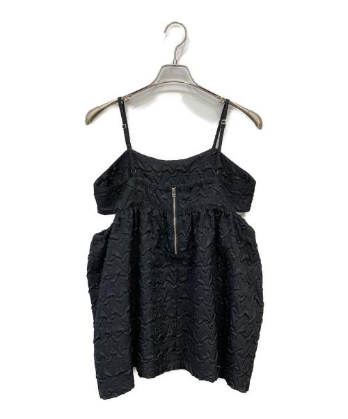RAY BEAMS（レイ ビームス）RAY BEAMS (レイ ビームス) カットアウトキャミソール ブラック サイズ:FREEの古着・服飾アイテム