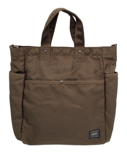 PORTER（ポーター）PORTER (ポーター) 2WAYバッグ ブラウンの古着・服飾アイテム