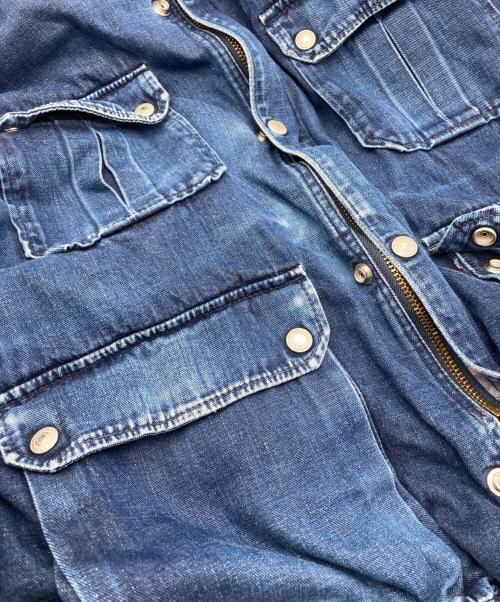 EVISU（エヴィス）EVISU (エヴィス) デニムカバーオールジャケット インディゴ サイズ:40の古着・服飾アイテム