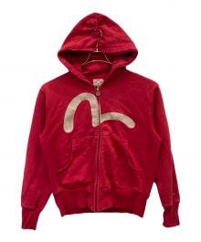 EVISU（エヴィス）の古着「ジップパーカー」｜レッド