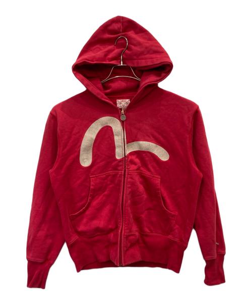 EVISU（エヴィス）EVISU (エヴィス) ジップパーカー レッド サイズ:40の古着・服飾アイテム
