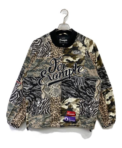 EXAMPLE（エグザンプル）EXAMPLE (エグザンプル) 総柄パッチワークブルゾン ベージュ サイズ:Mの古着・服飾アイテム
