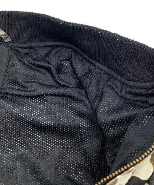 EXAMPLE（エグザンプル）EXAMPLE (エグザンプル) 総柄パッチワークブルゾン ベージュ サイズ:Mの古着・服飾アイテム