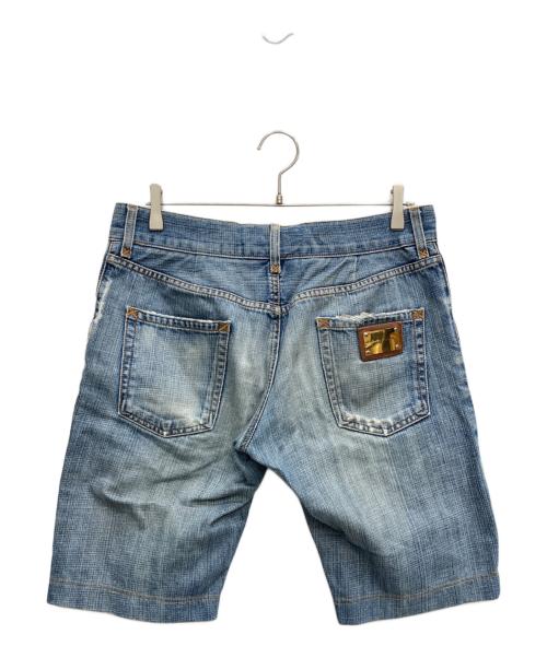 DOLCE & GABBANA（ドルチェ＆ガッバーナ）DOLCE & GABBANA (ドルチェ＆ガッバーナ) デニムハーフパンツ インディゴ サイズ:50の古着・服飾アイテム