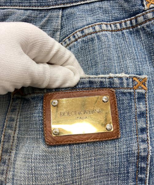 DOLCE & GABBANA（ドルチェ＆ガッバーナ）DOLCE & GABBANA (ドルチェ＆ガッバーナ) デニムハーフパンツ インディゴ サイズ:50の古着・服飾アイテム