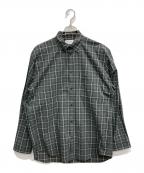 BALENCIAGAバレンシアガ）の古着「ボタンダウンチェックシャツ」｜グリーン