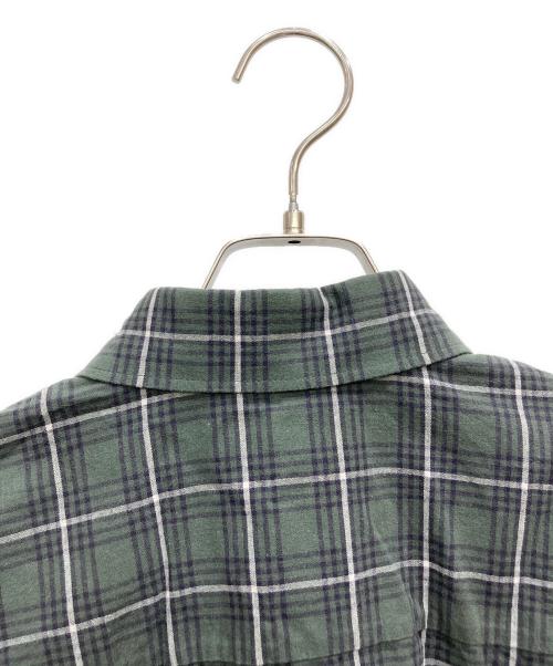 BALENCIAGA（バレンシアガ）BALENCIAGA (バレンシアガ) ボタンダウンチェックシャツ グリーン サイズ:34の古着・服飾アイテム
