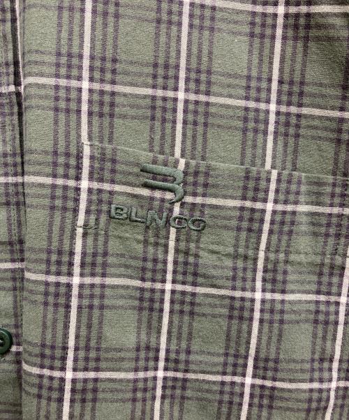 BALENCIAGA（バレンシアガ）BALENCIAGA (バレンシアガ) ボタンダウンチェックシャツ グリーン サイズ:34の古着・服飾アイテム