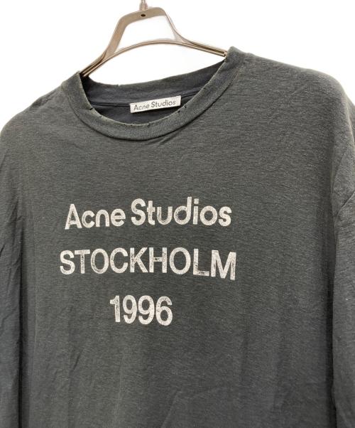 Acne studios（アクネ ストゥディオズ）Acne studios (アクネ ストゥディオズ) LOGO T-SHIRT RELAXED FIT グレー サイズ:Mの古着・服飾アイテム