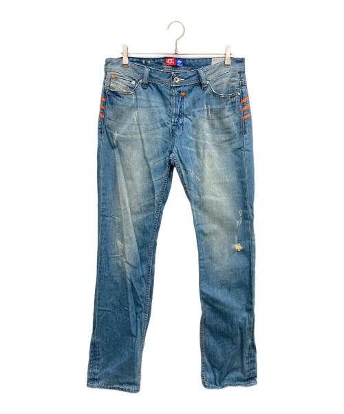 DIESEL（ディーゼル）DIESEL (ディーゼル) adidas originals (アディダスオリジナル) デニムパンツ インディゴ サイズ:ｗ34の古着・服飾アイテム
