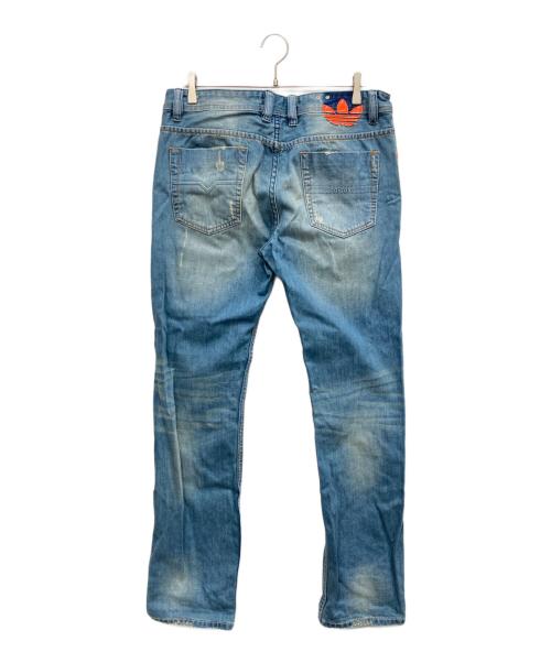 DIESEL（ディーゼル）DIESEL (ディーゼル) adidas originals (アディダスオリジナル) デニムパンツ インディゴ サイズ:ｗ34の古着・服飾アイテム