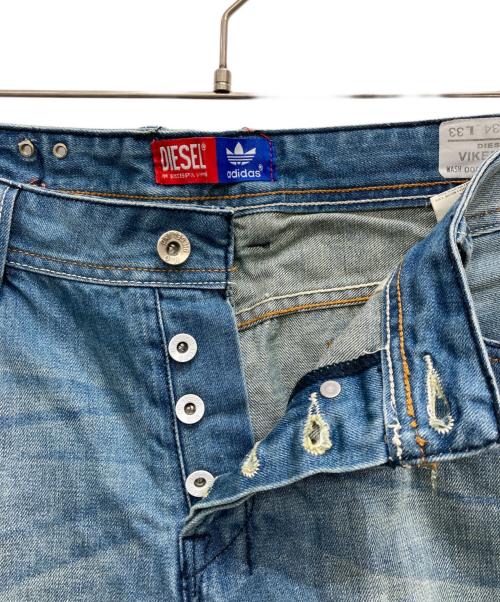 DIESEL（ディーゼル）DIESEL (ディーゼル) adidas originals (アディダスオリジナル) デニムパンツ インディゴ サイズ:ｗ34の古着・服飾アイテム