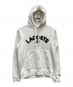 LACOSTEラコステ）の古着「ロゴプリントパーカー」｜ホワイト