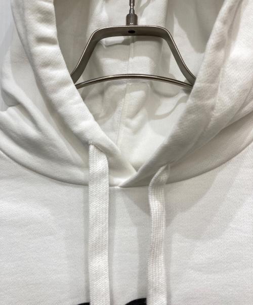LACOSTE（ラコステ）LACOSTE (ラコステ) ロゴプリントパーカー ホワイト サイズ:SIZE 3の古着・服飾アイテム