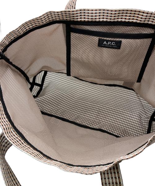 A.P.C.（アーペーセー）A.P.C. (アーペーセー) Navire トートバッグ ブラウンの古着・服飾アイテム