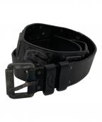 DIESELディーゼル）の古着「レザーベルト」｜ブラック