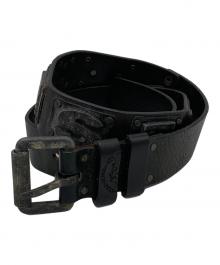 DIESEL（ディーゼル）の古着「レザーベルト」｜ブラック