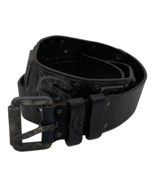 DIESEL（ディーゼル）DIESEL (ディーゼル) レザーベルト ブラックの古着・服飾アイテム