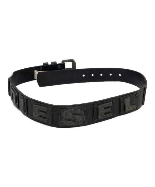DIESEL（ディーゼル）DIESEL (ディーゼル) レザーベルト ブラックの古着・服飾アイテム