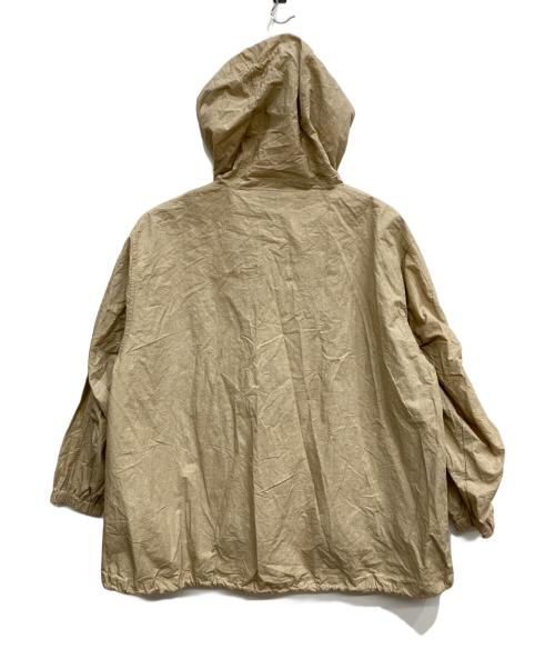 LAITERIE（レイトリー）LAITERIE (レイトリー) 綿麻タイプライター フード コート ベージュ サイズ:38の古着・服飾アイテム