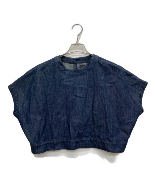 mizuiro-ind（ミズイロインド）mizuiro-ind (ミズイロインド) クルーネックショートプルオーバー インディゴ サイズ:表示なしの古着・服飾アイテム