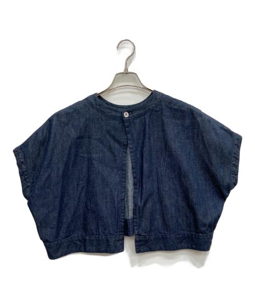 mizuiro-ind（ミズイロインド）mizuiro-ind (ミズイロインド) クルーネックショートプルオーバー インディゴ サイズ:表示なしの古着・服飾アイテム
