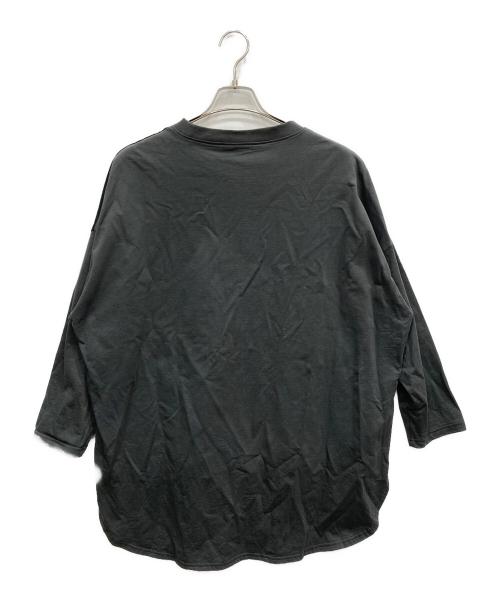 BEARDSLEY（ビアズリー）BEARDSLEY (ビアズリー) コットンナイロン切替カットソー グレー サイズ:FREEの古着・服飾アイテム