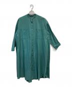 mizuiro-indミズイロインド）の古着「シャツワンピース」｜グリーン