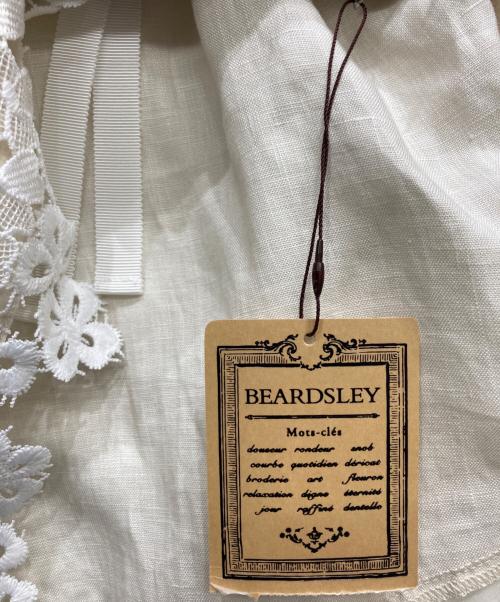 BEARDSLEY（ビアズリー）BEARDSLEY (ビアズリー) 裾レースブラウス ベージュ サイズ:FREEの古着・服飾アイテム