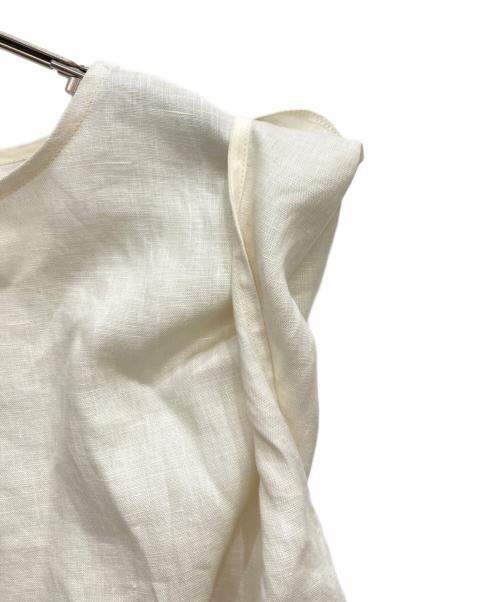 BEARDSLEY（ビアズリー）BEARDSLEY (ビアズリー) 裾レースブラウス ベージュ サイズ:FREEの古着・服飾アイテム