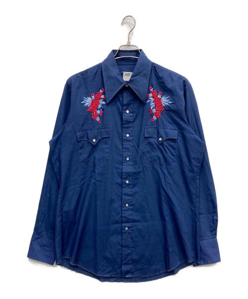 COWHAND（カウハンド）COWHAND (カウハンド) ウエスタンシャツ ブルー サイズ:Mの古着・服飾アイテム