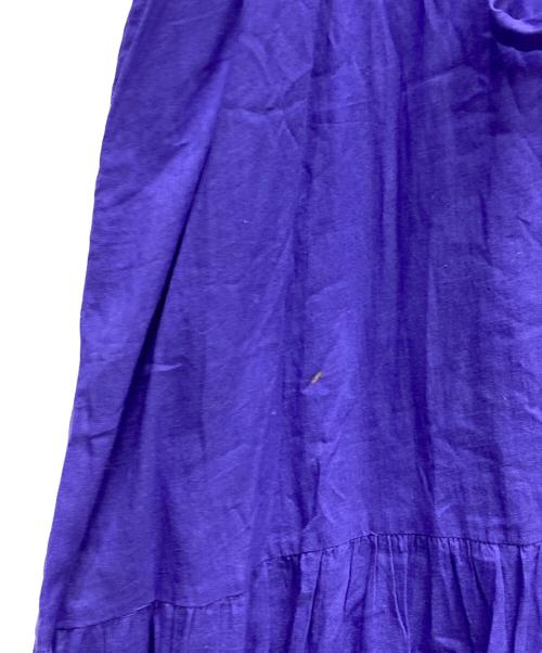 ne quittez pas（ヌキテパ）ne quittez pas (ヌキテパ) コットンボイルティアードワンピース パープル サイズ:Mの古着・服飾アイテム