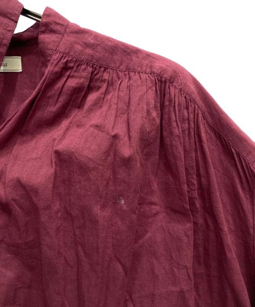 sara mallika（サラマリカ）sara mallika (サラマリカ) ブラウスワンピース レッド サイズ:FREEの古着・服飾アイテム