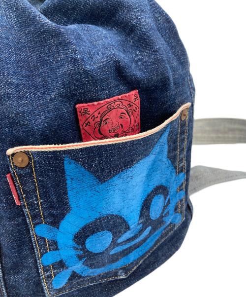 EVISU（エヴィス）EVISU (エヴィス) 巾着型デニムリュック インディゴの古着・服飾アイテム
