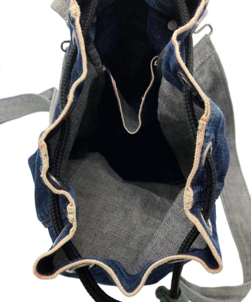 EVISU（エヴィス）EVISU (エヴィス) 巾着型デニムリュック インディゴの古着・服飾アイテム